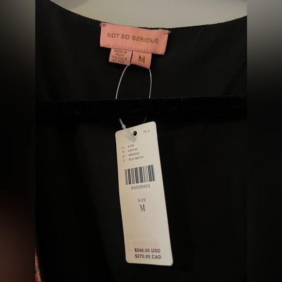 Anthropologie Not So Serious by Pallavi Mohan Embroidered Mini Wrap Dress NWT - Picture 9 of 10